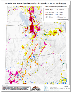 Featured image for “July 2016 Map of the Month: Broadband Metrics from Address Points”
