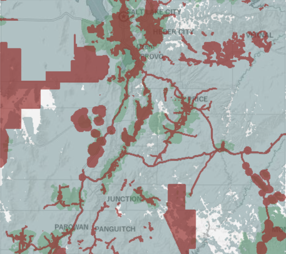 Utah Residential Broadband Availability