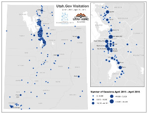 Featured image for “June 2016 Map of the Month: Where Utah is Connecting to Broadband”